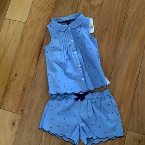 Toddler girl shorts outfit